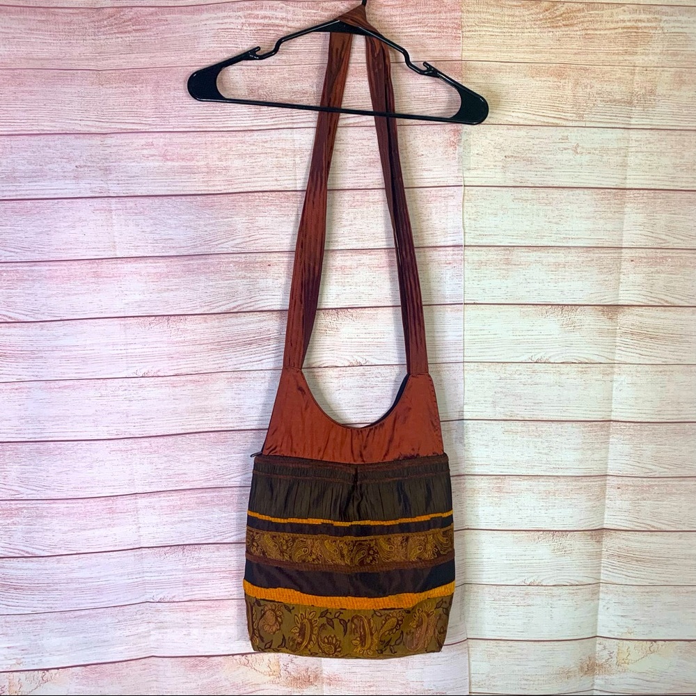Boho Material Zipper‎ Closure Tote Bag